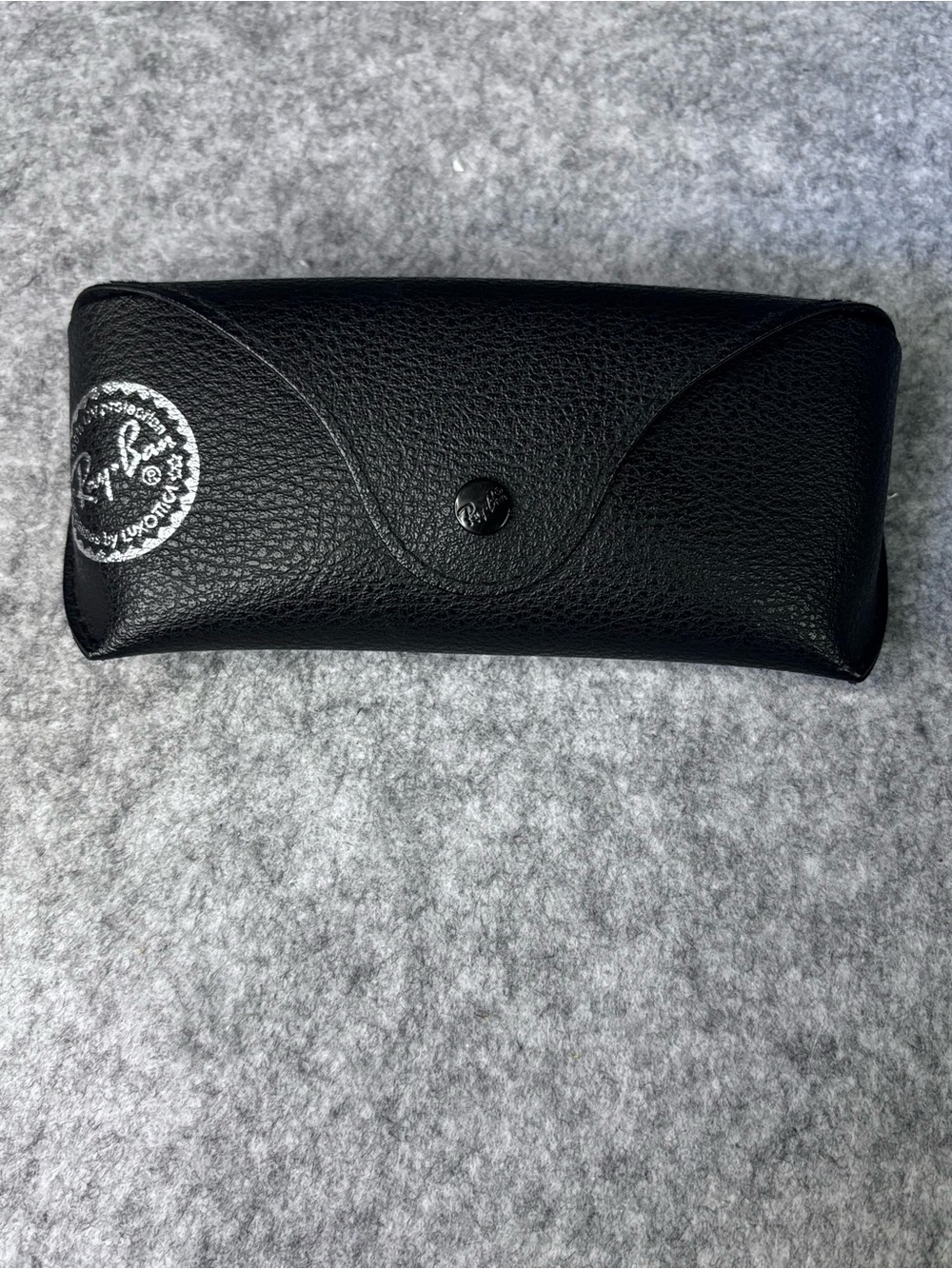 Ray-Ban Black Pebble Leather Eyewear Case